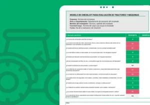 Checklist para Evaluación de Tractores y Máquinas